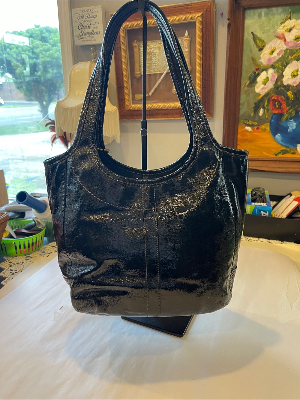 COACH Vintage Legacy Ergo Hobo Satchel Shoulder Bag Tote Pat Leather - Picture 6 of 13